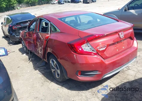 2021 Honda Civic Lx из США, поврежденный, VIN 2HGFC2F62MH515674